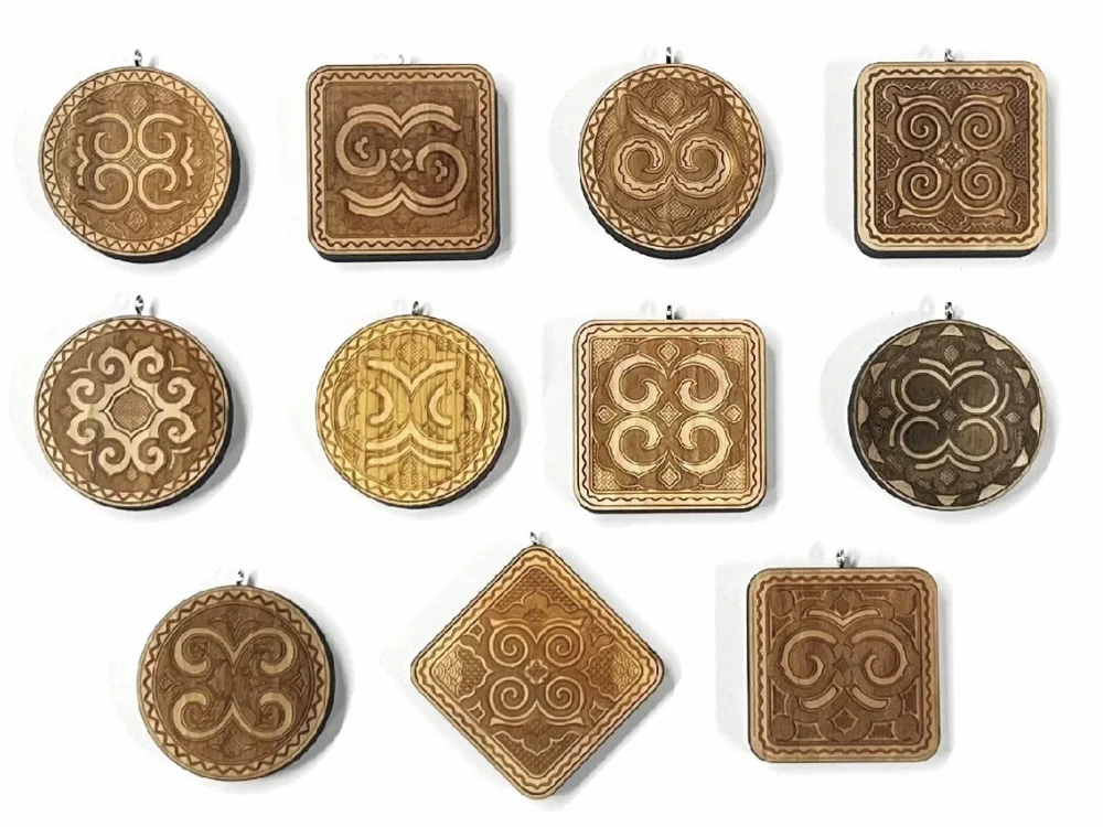 アイヌ文様入りペンダント